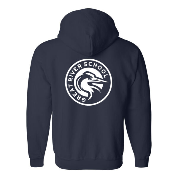 ADULT SIZES - Gildan - Heavy Blend™ Full-Zip Hooded Sweatshirt - Printed & Screen Print Logos Thumbnail