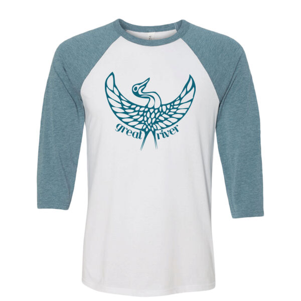 ADULT SIZES - BELLA + CANVAS - Unisex Three-Quarter Sleeve Baseball Tee - Screen Print Logo Thumbnail