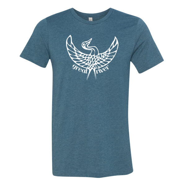 ADULT SIZES - BELLA + CANVAS - Unisex Heather Jersey Tee - Screen Print Logo Thumbnail