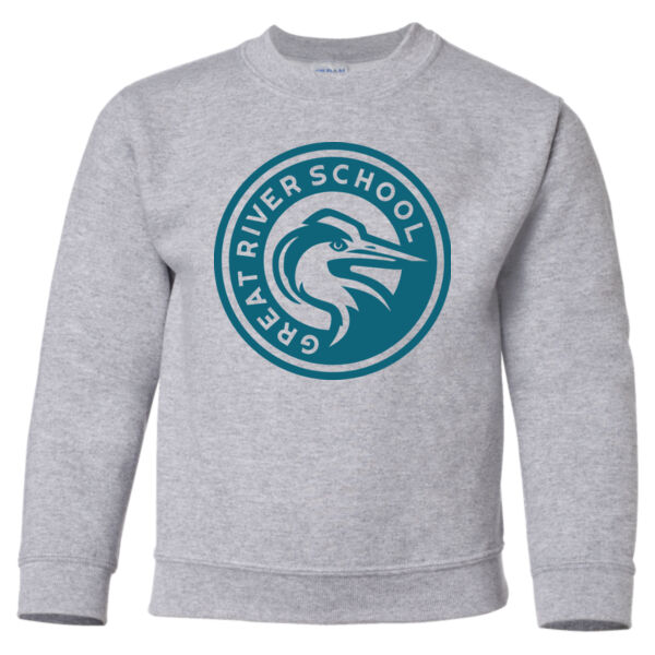 YOUTH SIZES - Gildan - Heavy Blend™ Sweatshirt - Printed Logo Thumbnail