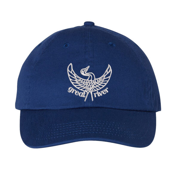 ADULT SIZES - Valucap - Small Fit Bio-Washed Dad's Cap - Embroidered Logo Thumbnail