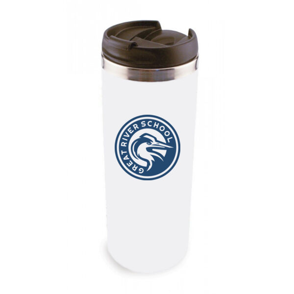 14 oz Stainless Steel Tumbler - Sublimated Logo Thumbnail