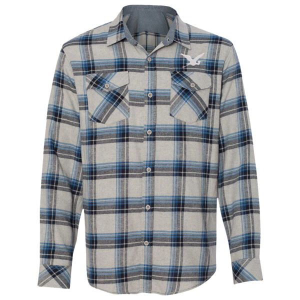 ADULT SIZES - Burnside - Yarn-Dyed Long Sleeve Flannel Shirt - Embroidered Logo Thumbnail