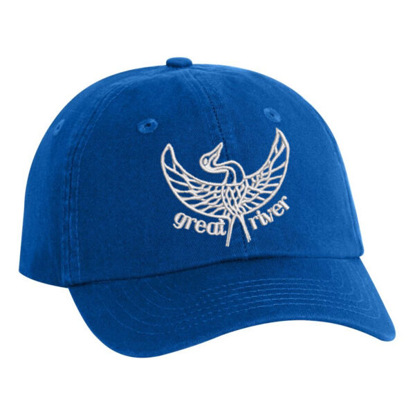 YOUTH SIZES - Valucap - Small Fit Bio-Washed Dad's Cap - Embroidered Logo Thumbnail