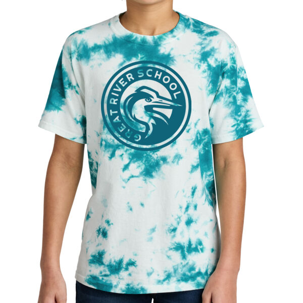 YOUTH SIZES - Port & Company ® Youth Crystal Tie-Dye Tee - Printed Logo Thumbnail