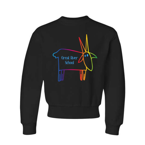 YOUTH SIZES - JERZEES - NuBlend® Youth Crewneck Sweatshirt - Printed Logo Thumbnail