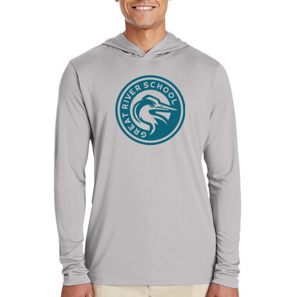 Team 365 - Men's Zone Performance Hooded T-Shirt - Printed Logo Thumbnail