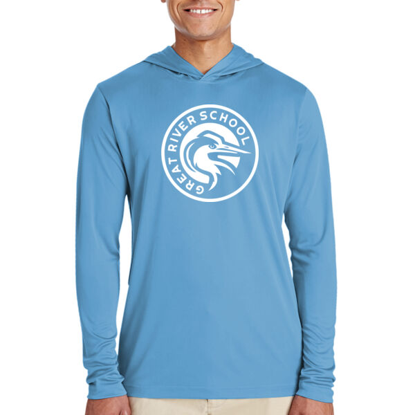 Team 365 - Men's Zone Performance Hooded T-Shirt - Printed Logo Thumbnail