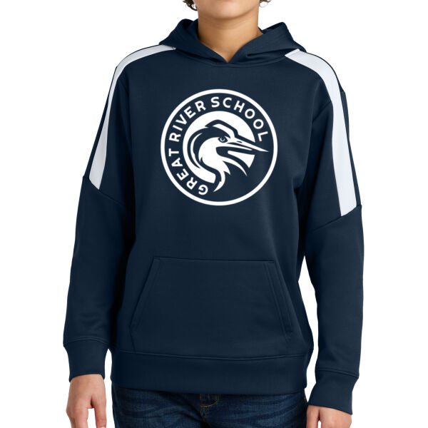 Sport-Tek® Youth Sport-Wick® Fleece United Pullover Hoodie - Printed Logo Thumbnail