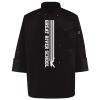 Ten Pearl Button Black Chef Coat Thumbnail