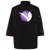 Ten Pearl Button Black Chef Coat Thumbnail