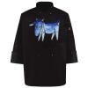 Ten Pearl Button Black Chef Coat Thumbnail